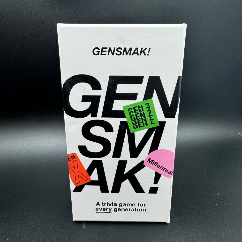GENSMAK! Party Game - Engaging Multi-Generational Trivia Game with Comedic Hints